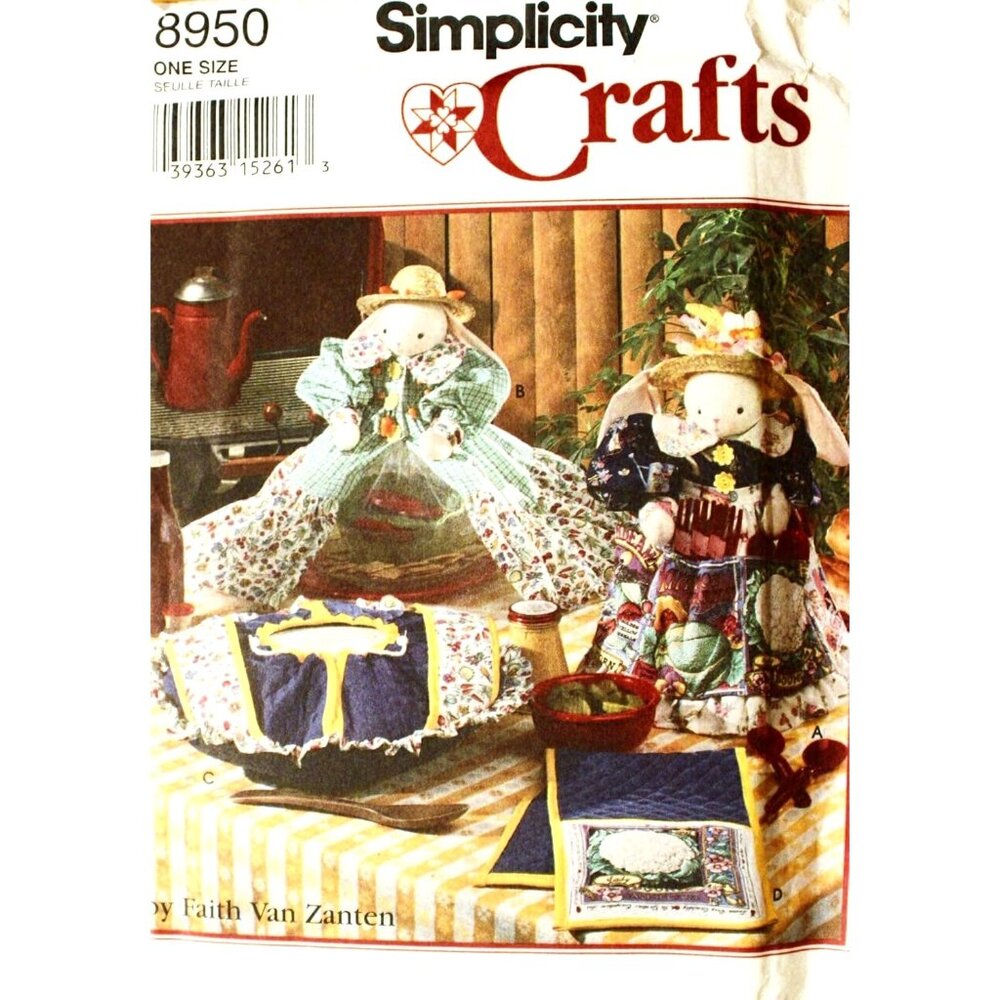 Simplicity Crafts‎ 8950 Sewing Pattern For Home Decor Dolls & Accessories